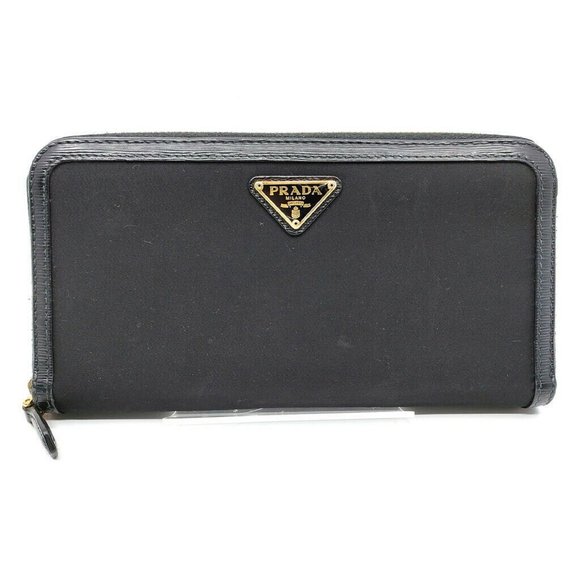 Prada Other - 100% Authentic Prada Zippy Black Nylon Wallet